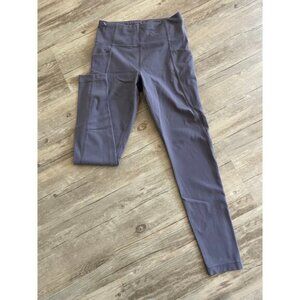 Pre-loved Athleta girls full length leggings size M 8-10 light purple